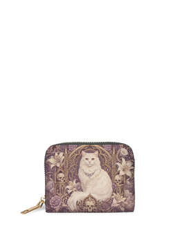 White Peacock Mini Wallet