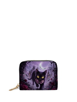 Violet Moon Feline Mini Wallet