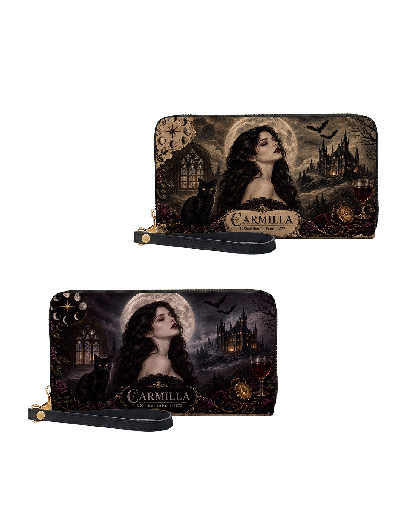 Carmilla Long Zip Wallet – Vexskulls