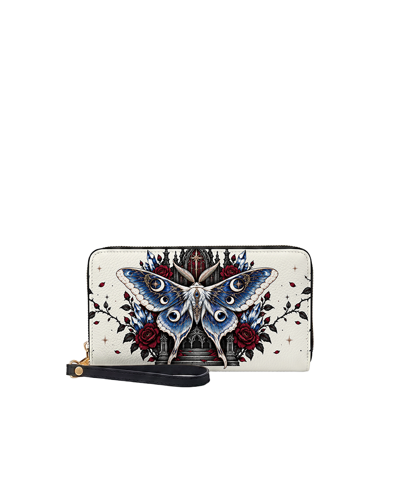 Moth Ritual Long Zip Wallet