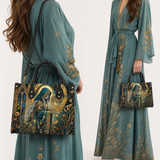 Gilded Reaper  Leather Handbag