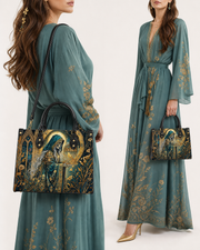 Gilded Reaper  Leather Handbag