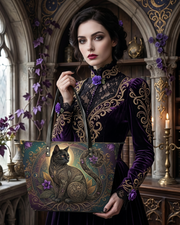 TwilightVine Leather Tote Bag