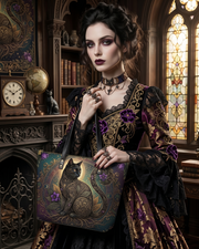 TwilightVine Leather Tote Bag