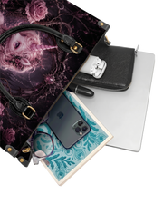 Slumbering Rose Unicorn Leather Handbag