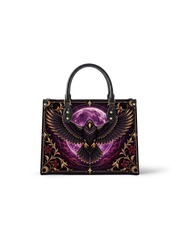 Raven Selenity Leather Handbag