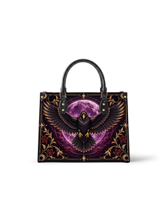 Raven Selenity Leather Handbag