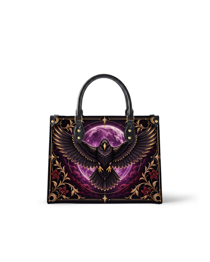 Raven Selenity Leather Handbag