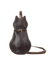 Vintage Cat Silhouette Crossbody Bag