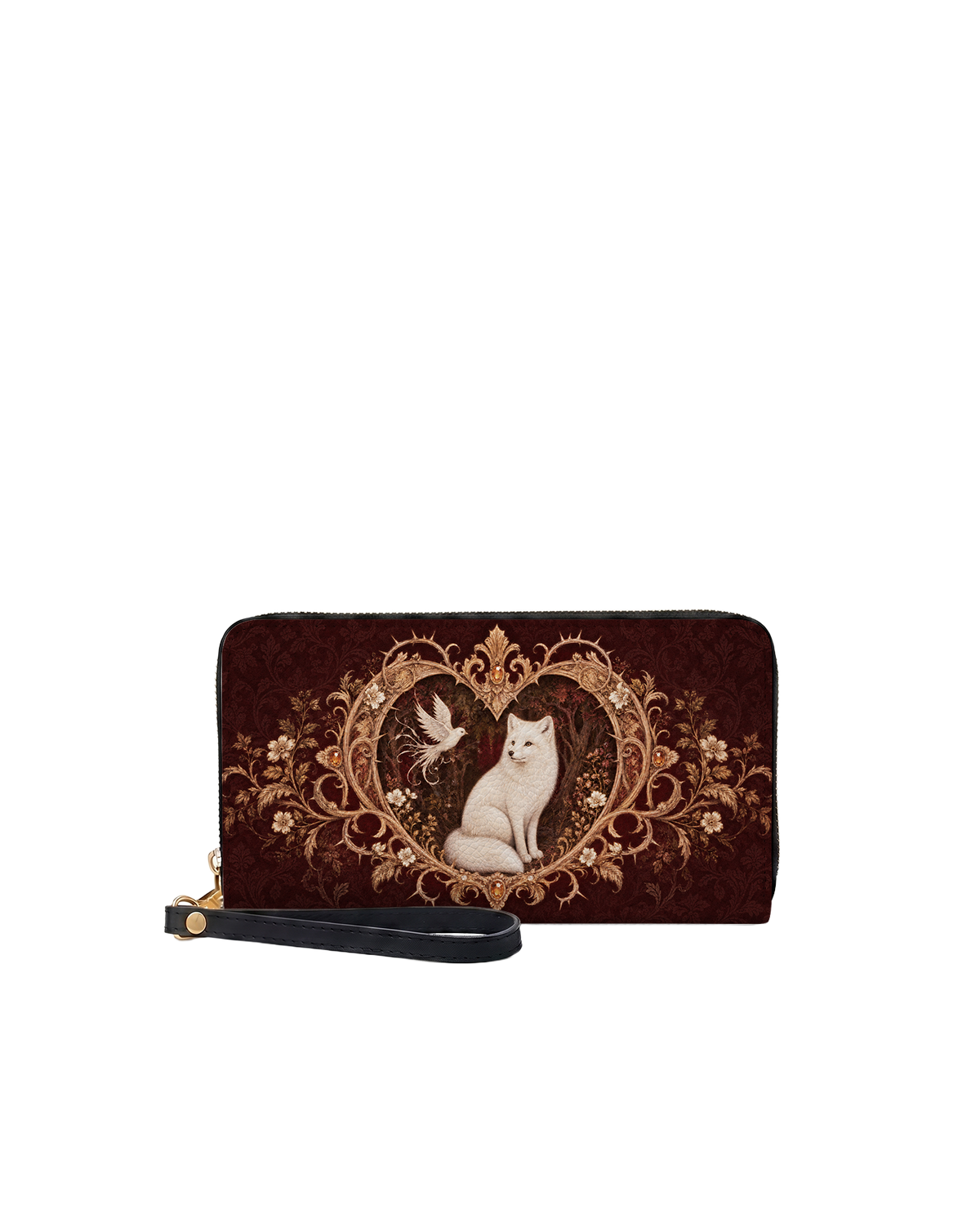 Vulpine Dove Long Zip Wallet