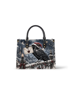 Raven's Winter Post Leather Handbag