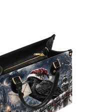 Raven's Winter Post Leather Handbag