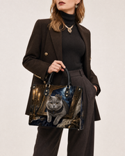 Ornate Burst Leather Handbag