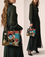 Noble Feline Leather Handbag