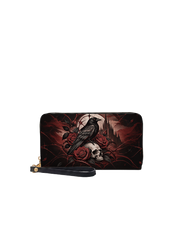 Raven's Bone Long Zip Wallet