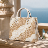 Cream Drift Leather Handbag