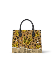 Golden Spots Leather Handbag