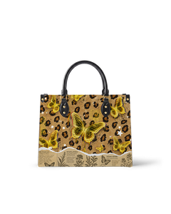 Golden Spots Leather Handbag
