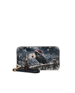 Raven's Winter Post Long Zip Wallet