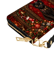 Crimson Kitty Long Zip Wallet
