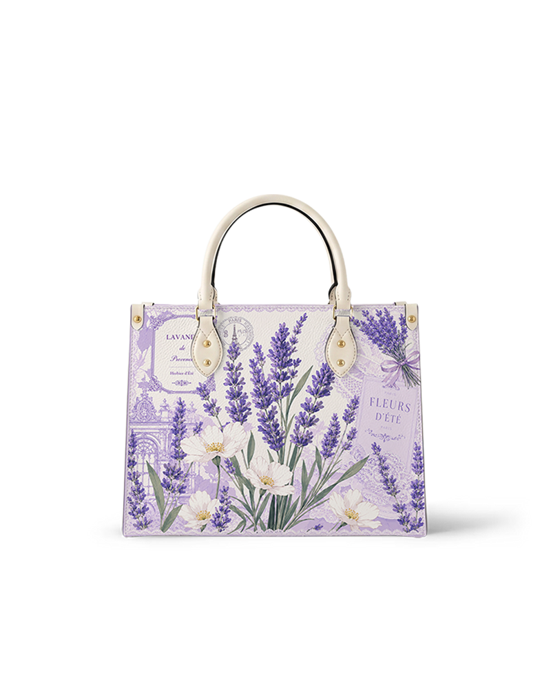 Violet Lavender Leather Handbag