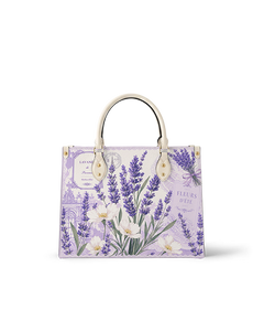 Violet Lavender Leather Handbag