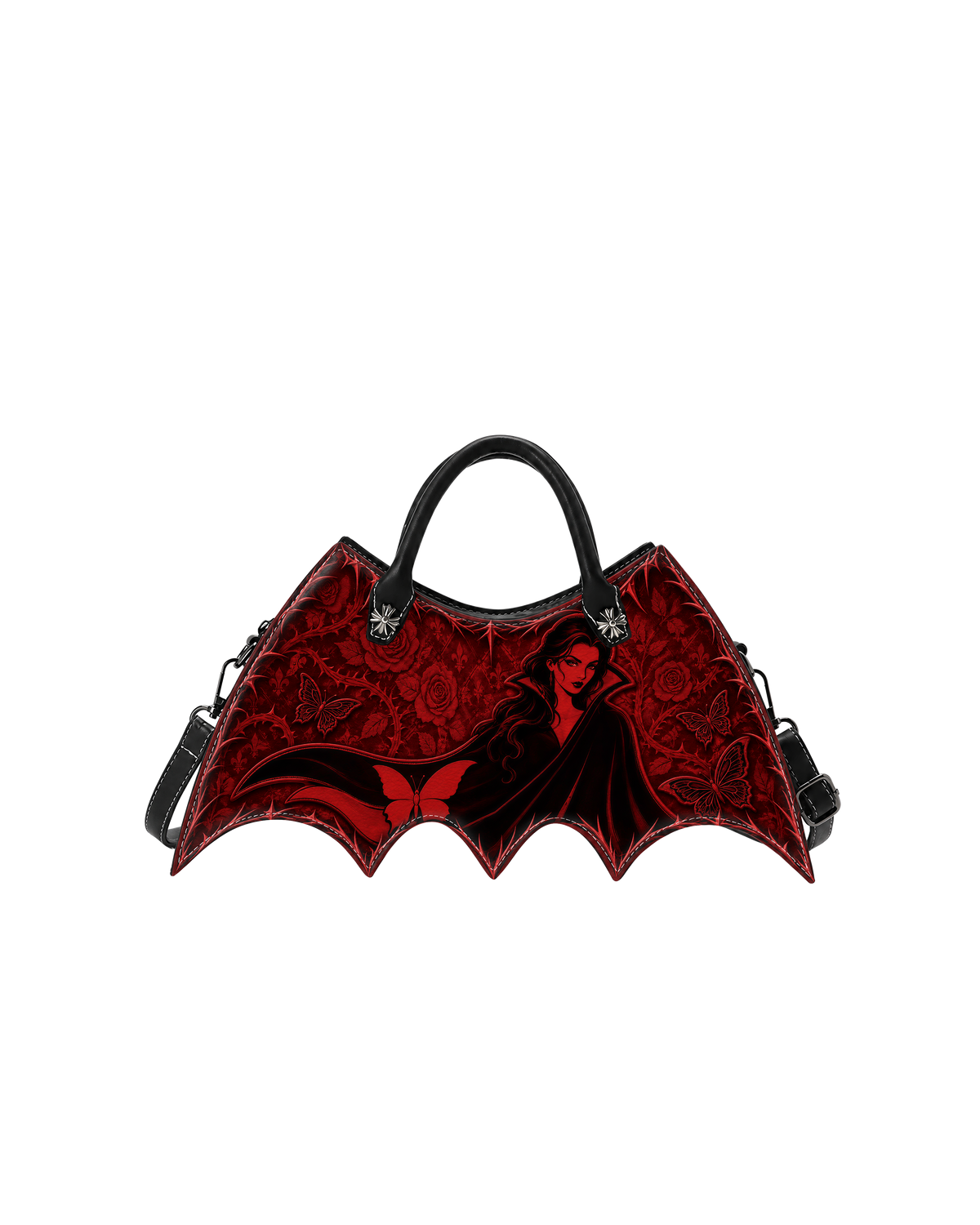 Crimson Bat Wing Bag