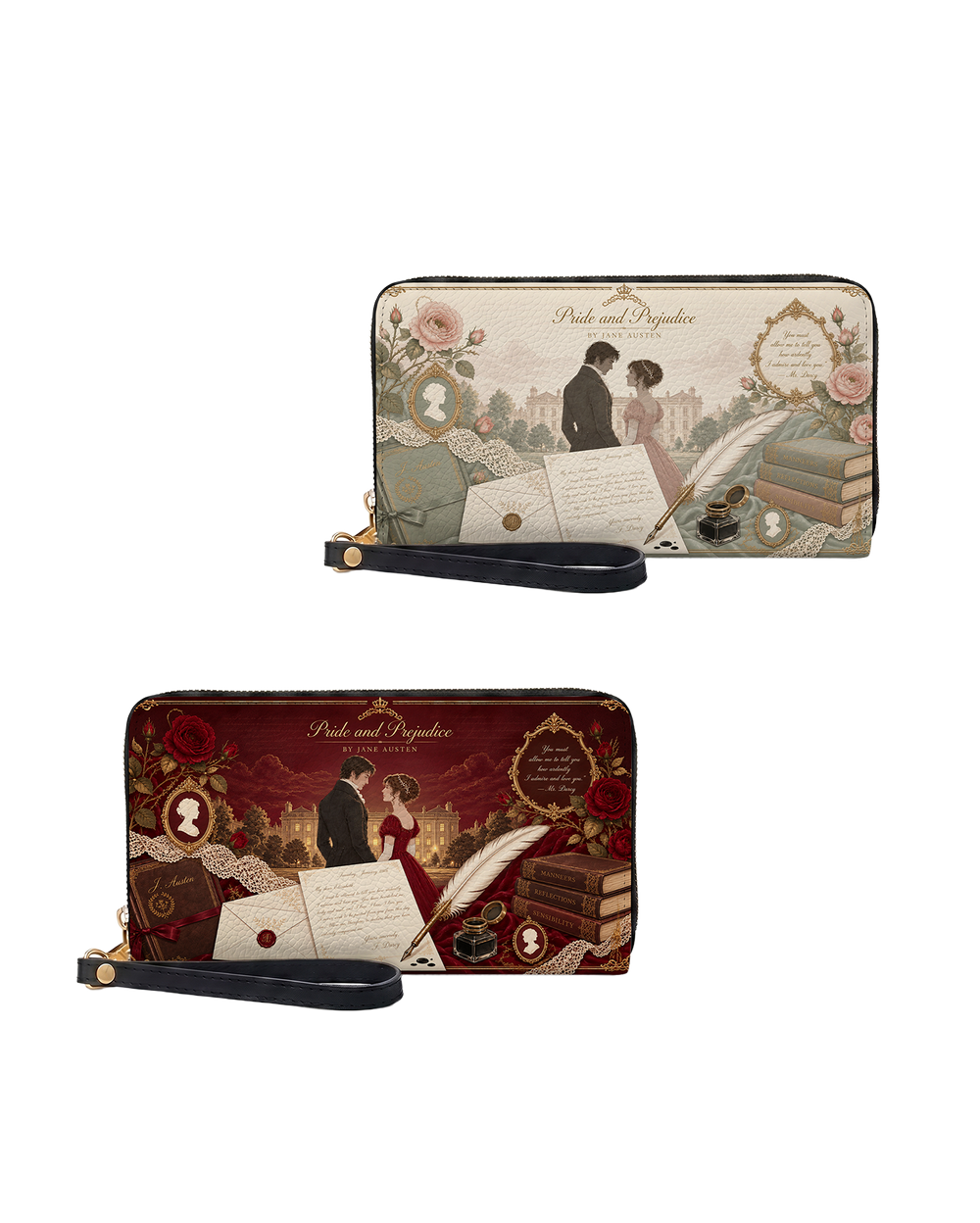 Pride and Prejudice Long Zip Wallet