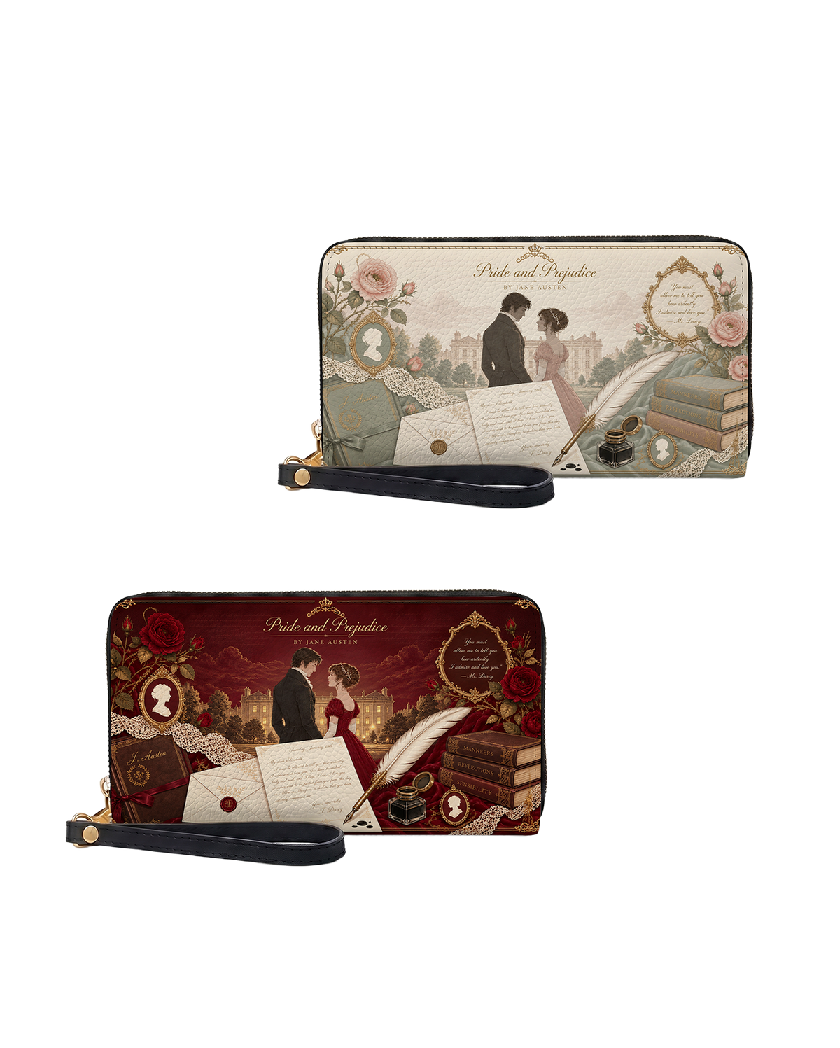 Pride and Prejudice Long Zip Wallet