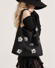 Twilight Metallic Blossom Handbag