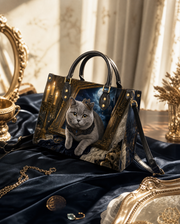 Ornate Burst Leather Handbag