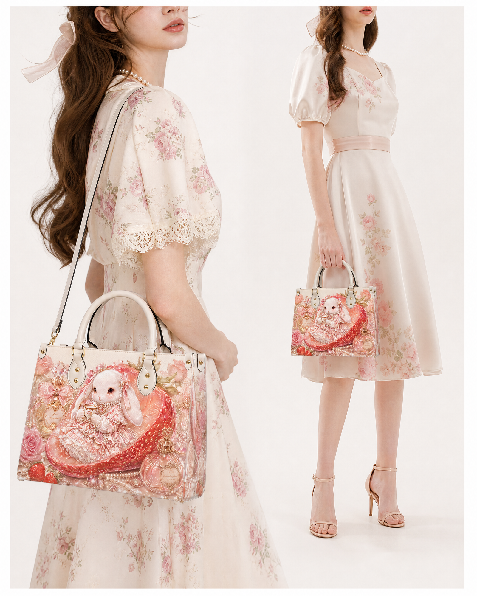 Berry Dream Leather Handbag
