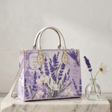 Violet Lavender Leather Handbag