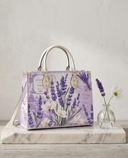 Violet Lavender Leather Handbag