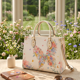 Floraptera Leather Handbag
