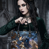 FelineFate Leather Handbag