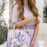 Violet Lavender Leather Handbag