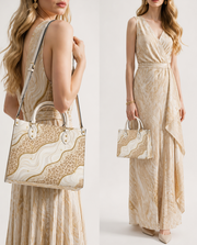 Cream Drift Leather Handbag