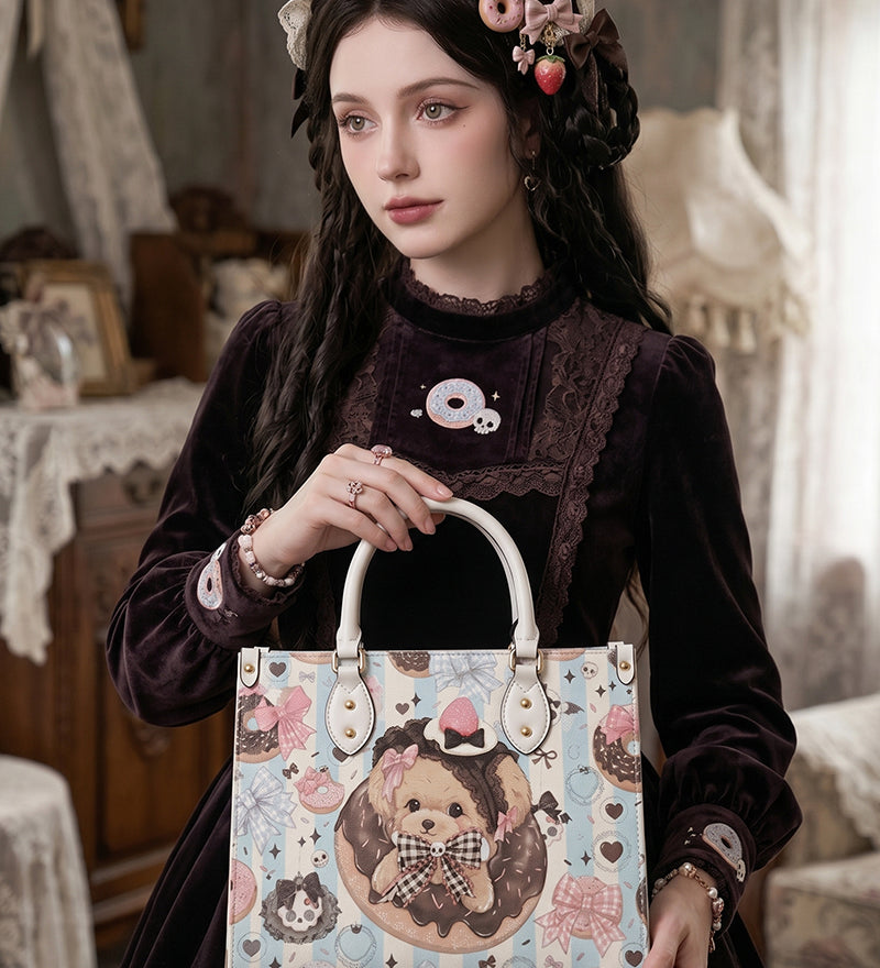 SweetHound Leather Handbag