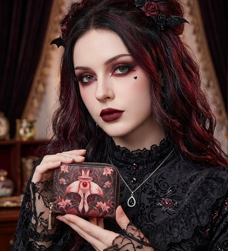 "Eyesore Rose" Mini Wallet