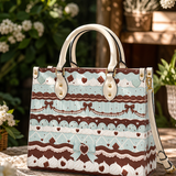 Mocha Mint Leather Handbag