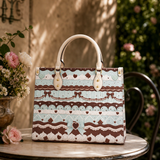 Mocha Mint Leather Handbag