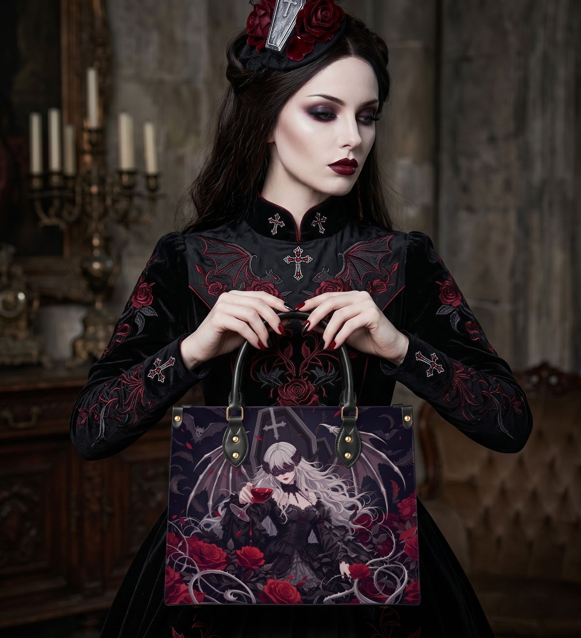 "Blood Maiden" Leather Handbag