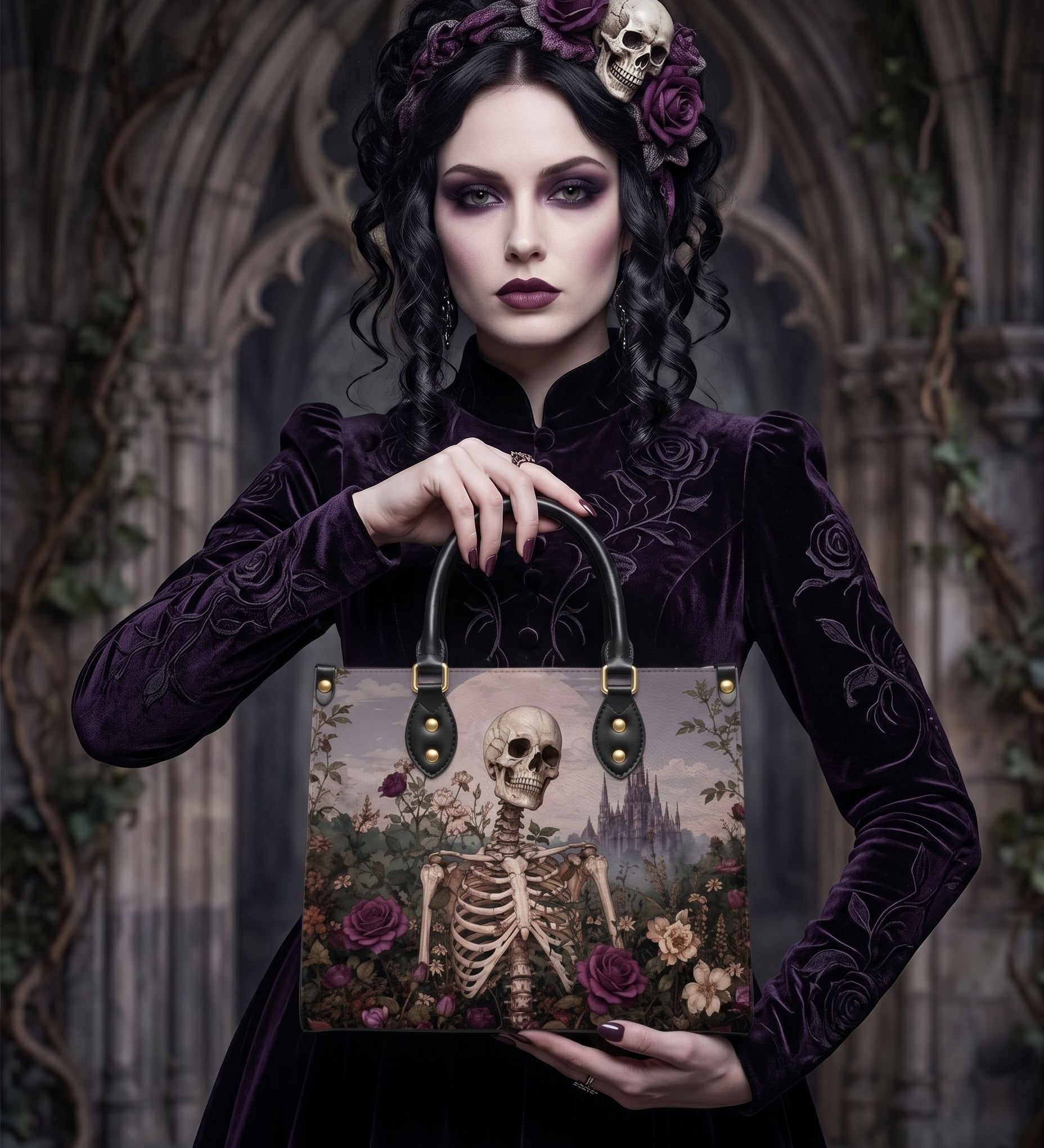 Eternal Bloom Leather Handbag