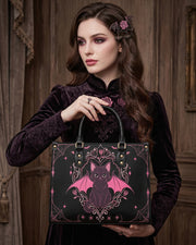 Winged Imp Leather Handbag