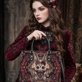 Demon Bunny Leather Handbag
