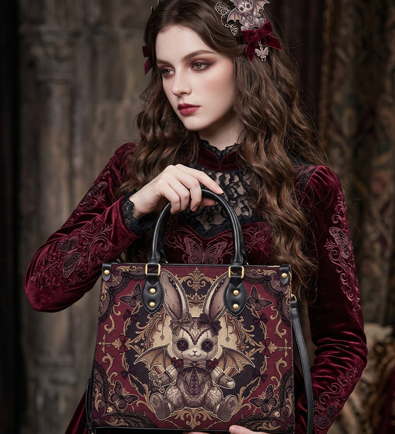 Demon Bunny Leather Handbag