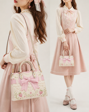 Sweet Berry Whisper Leather Handbag