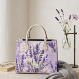 Violet Lavender Leather Handbag
