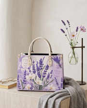 Violet Lavender Leather Handbag